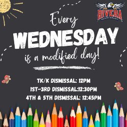 Modified Day dismissal times